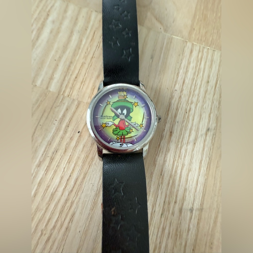 Vintage 90s Armitron Marvin the Martian watch NEW BATTERY - Picture 3 of 11